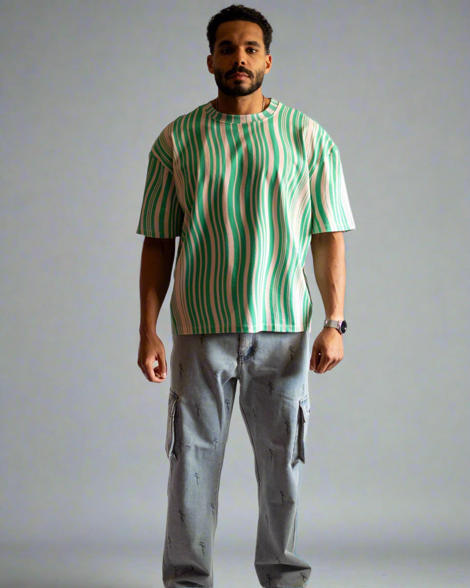 Wavy Green Tee