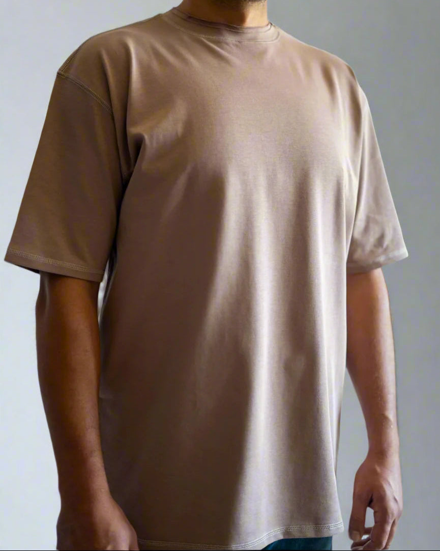 Double Collar T-shirt - Mocha