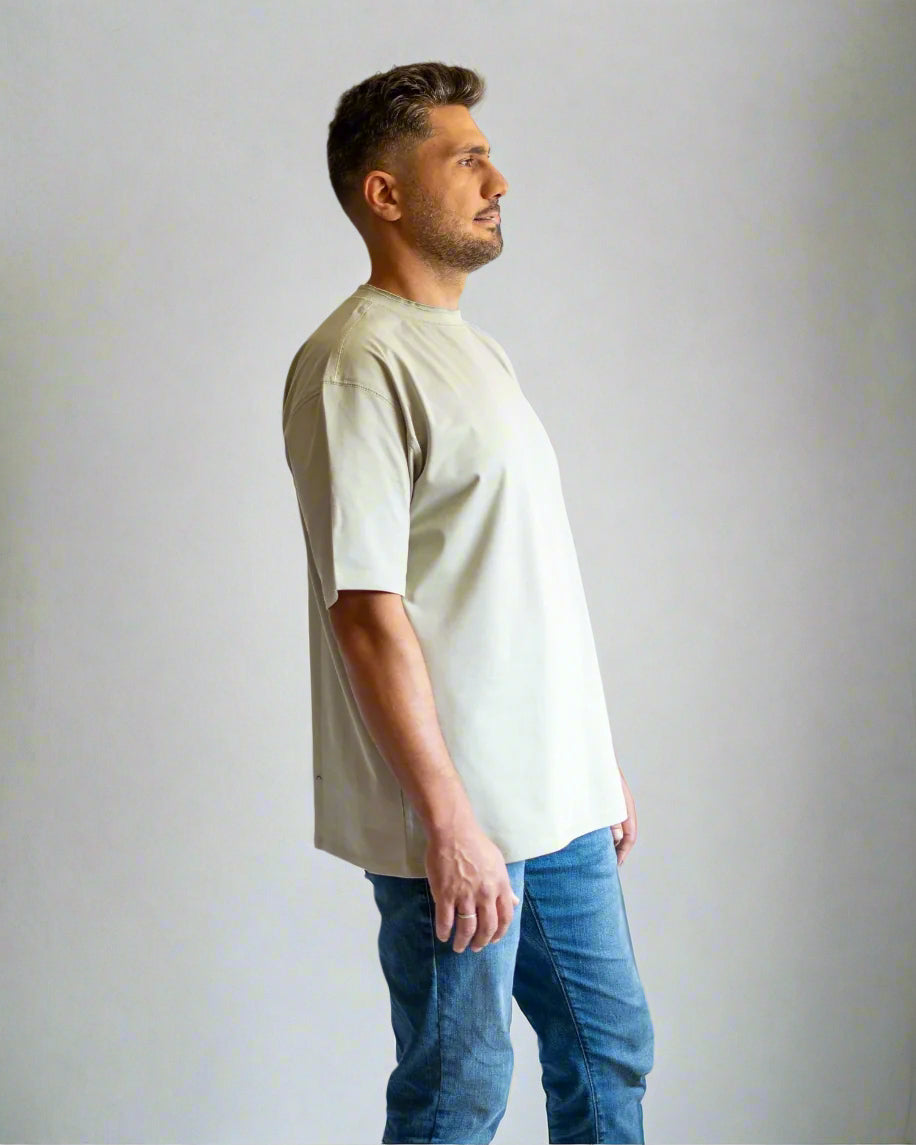 Double Collar T-shirt - Pistachio