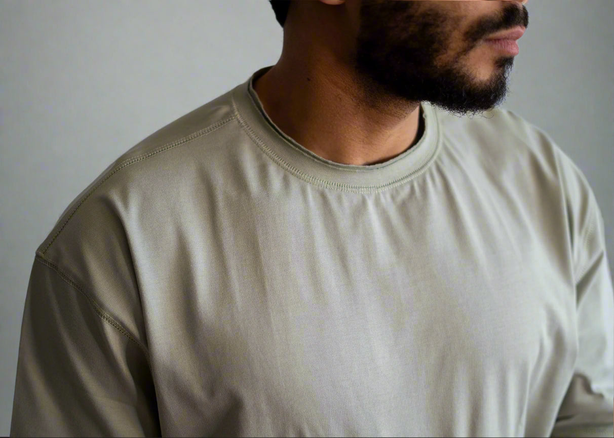 Double Collar T-shirt - Pistachio