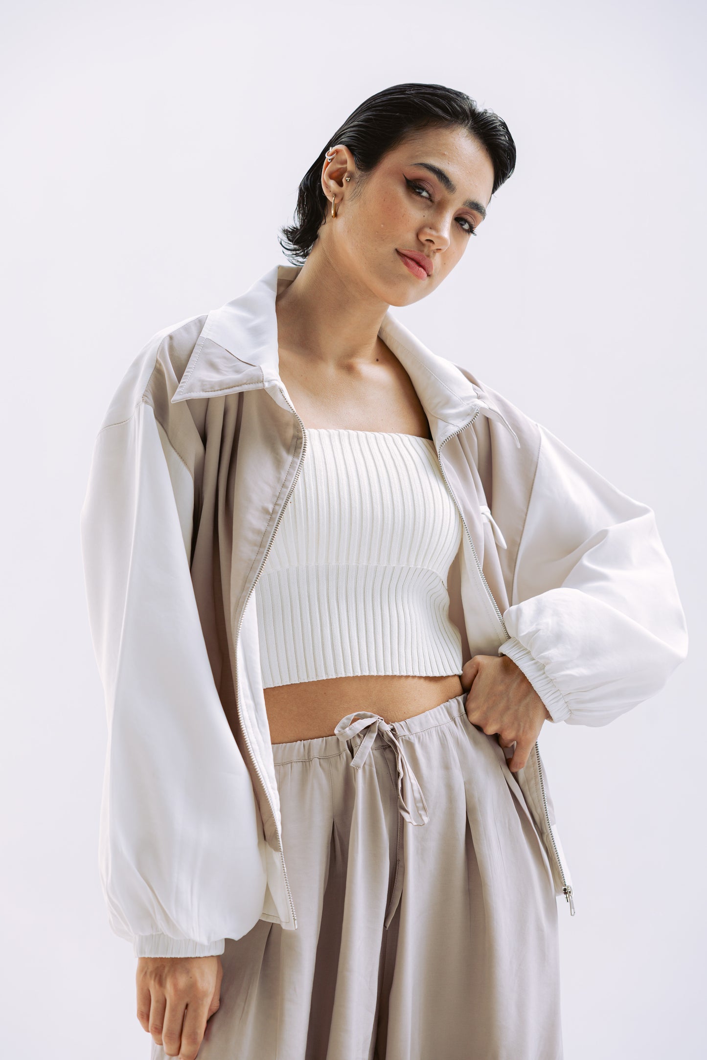 Ivory Edge In Beige Jacket