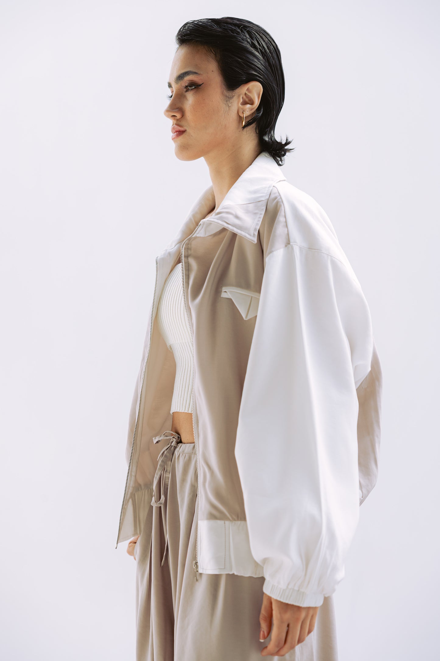 Ivory Edge In Beige Jacket