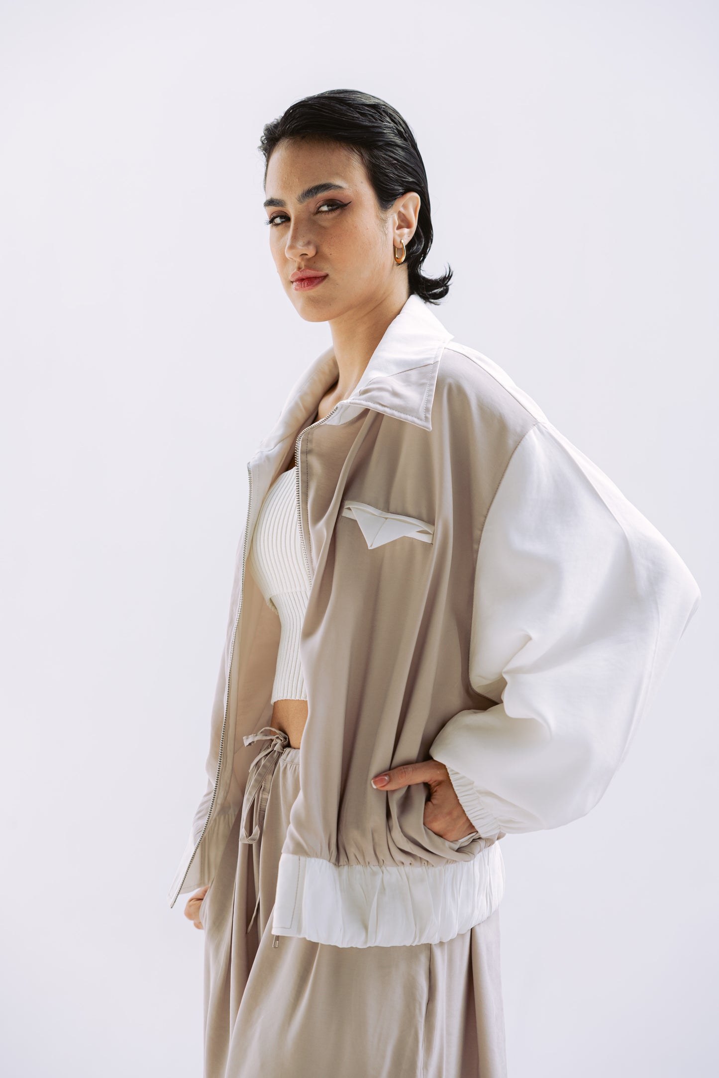 Ivory Edge In Beige Jacket