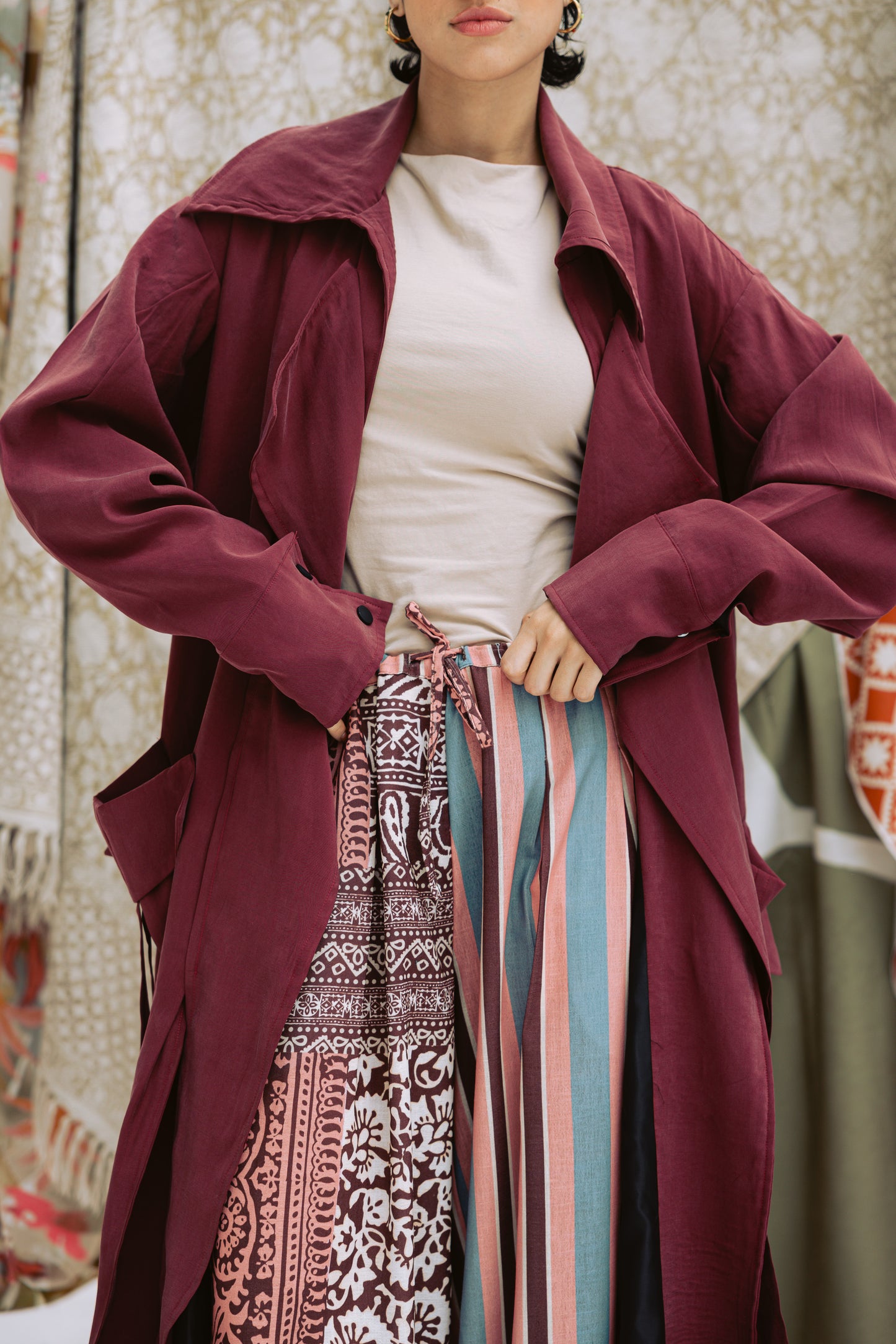 Ziyana Jacket in Burgundy