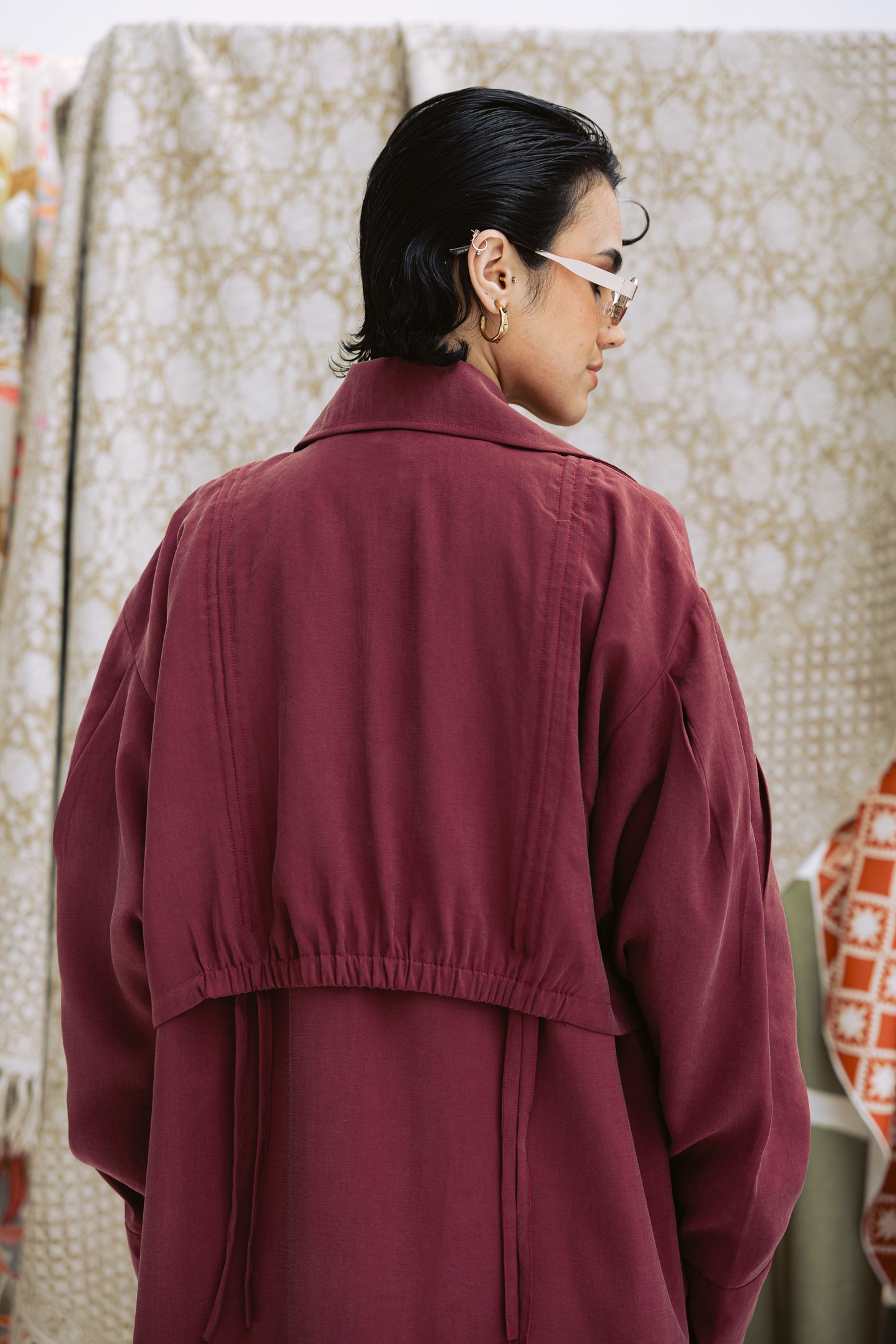 Ziyana Jacket in Burgundy