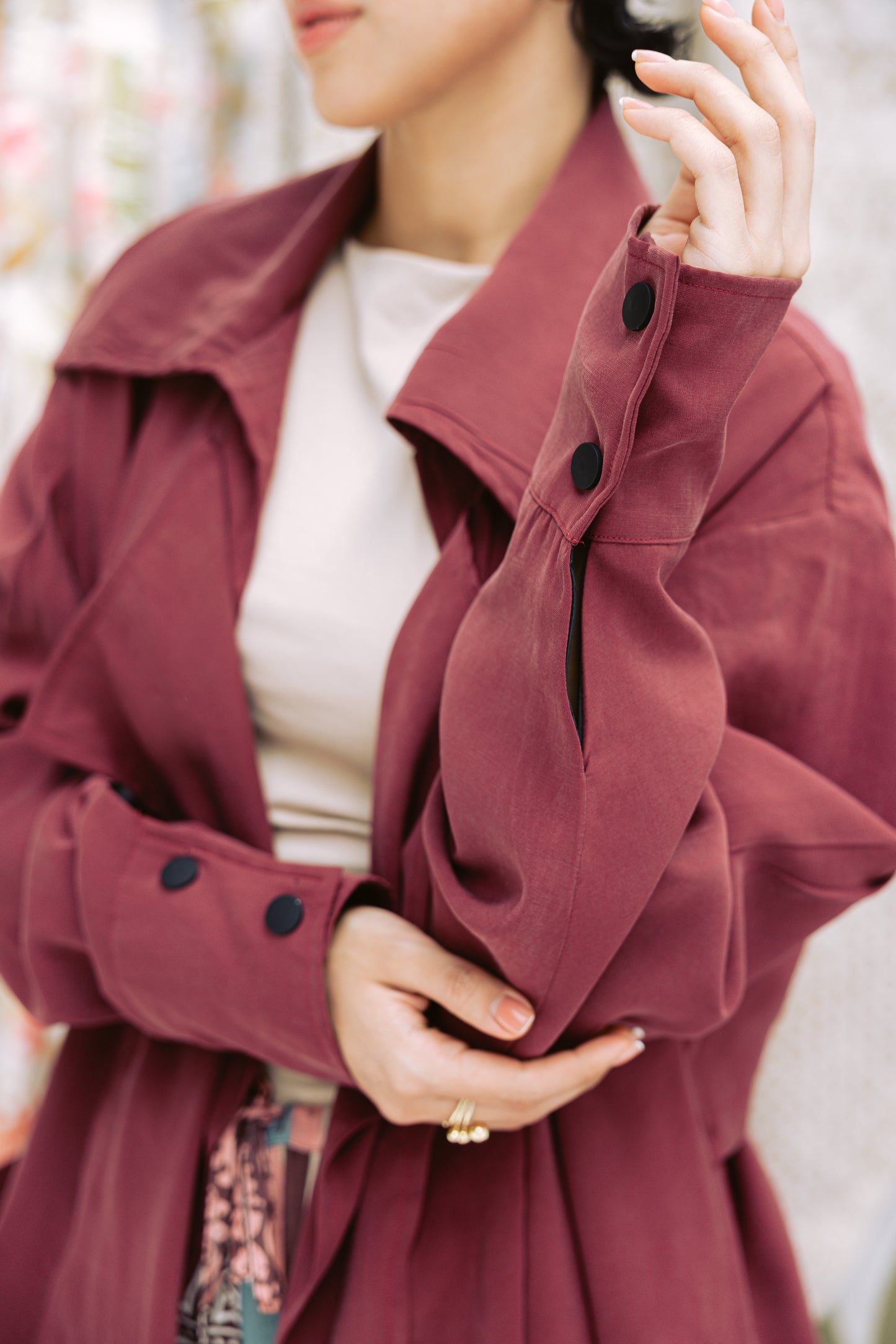 Ziyana Jacket in Burgundy