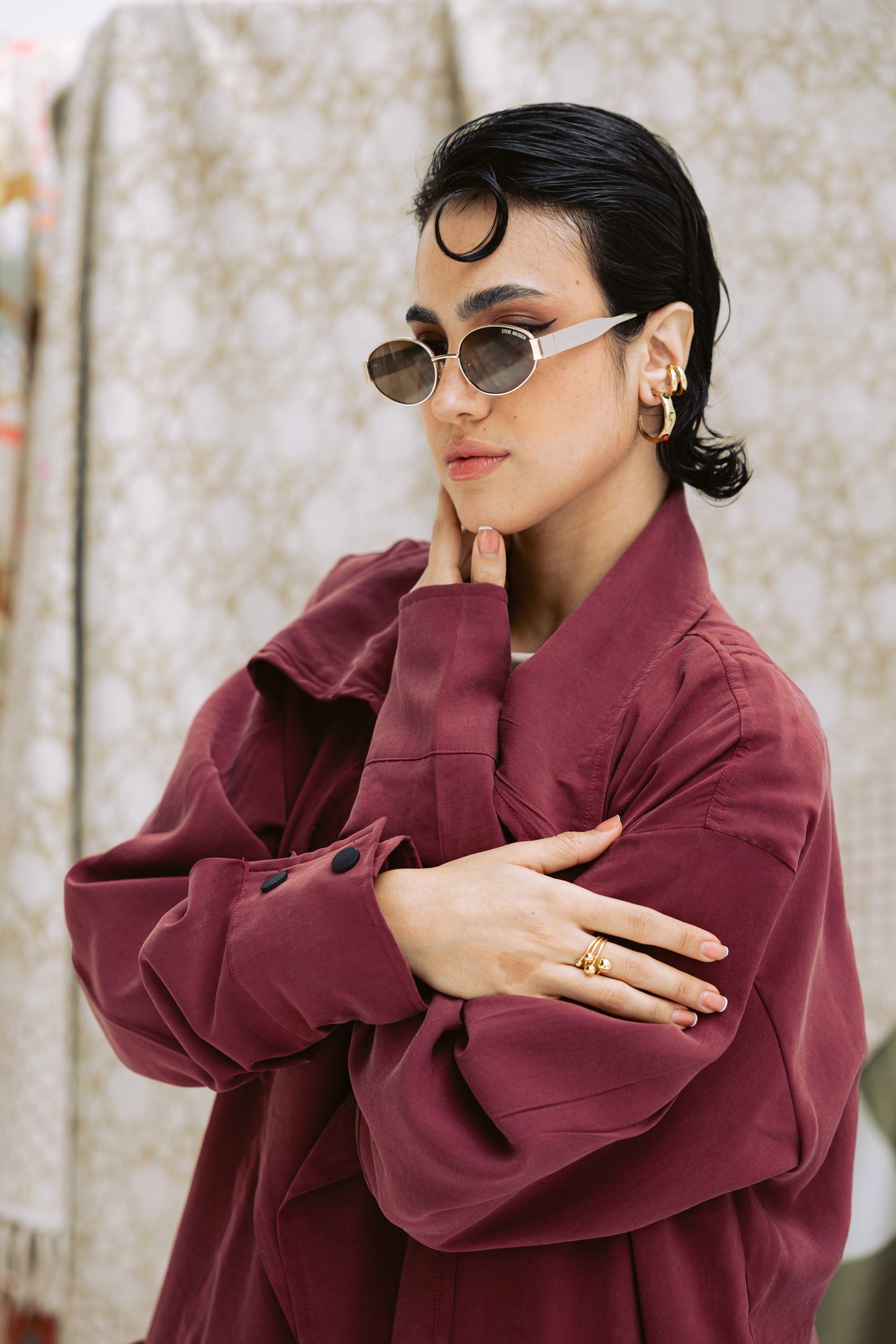 Ziyana Jacket in Burgundy