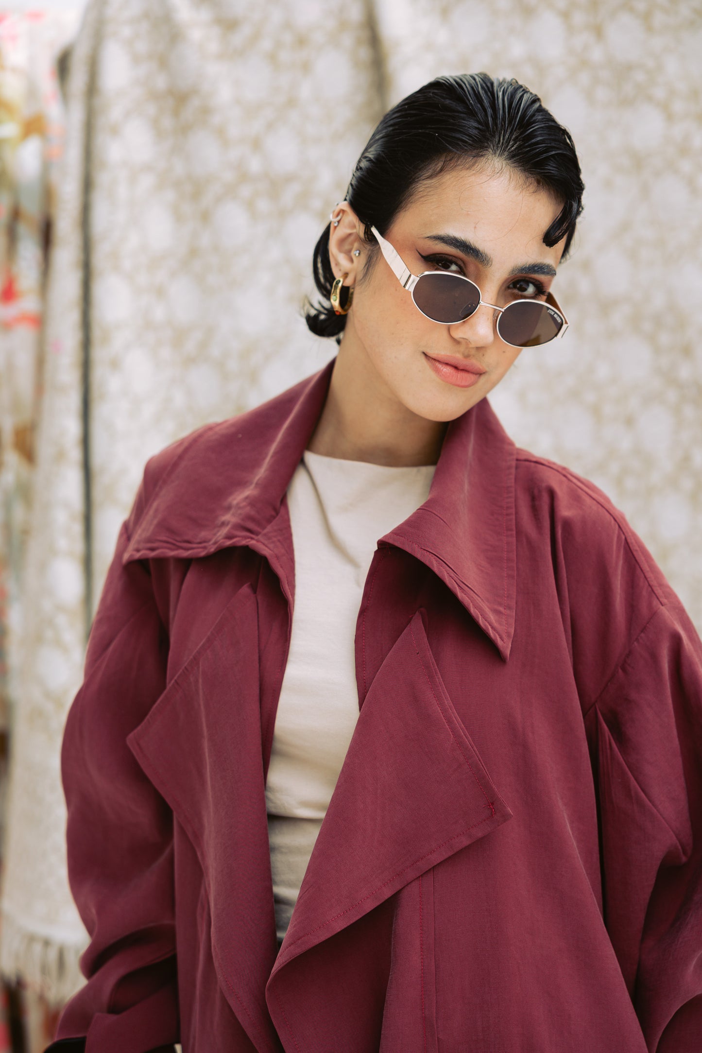 Ziyana Jacket in Burgundy