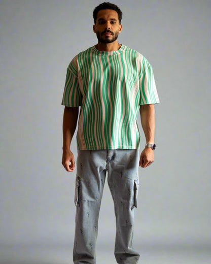 Wavy Green Tee