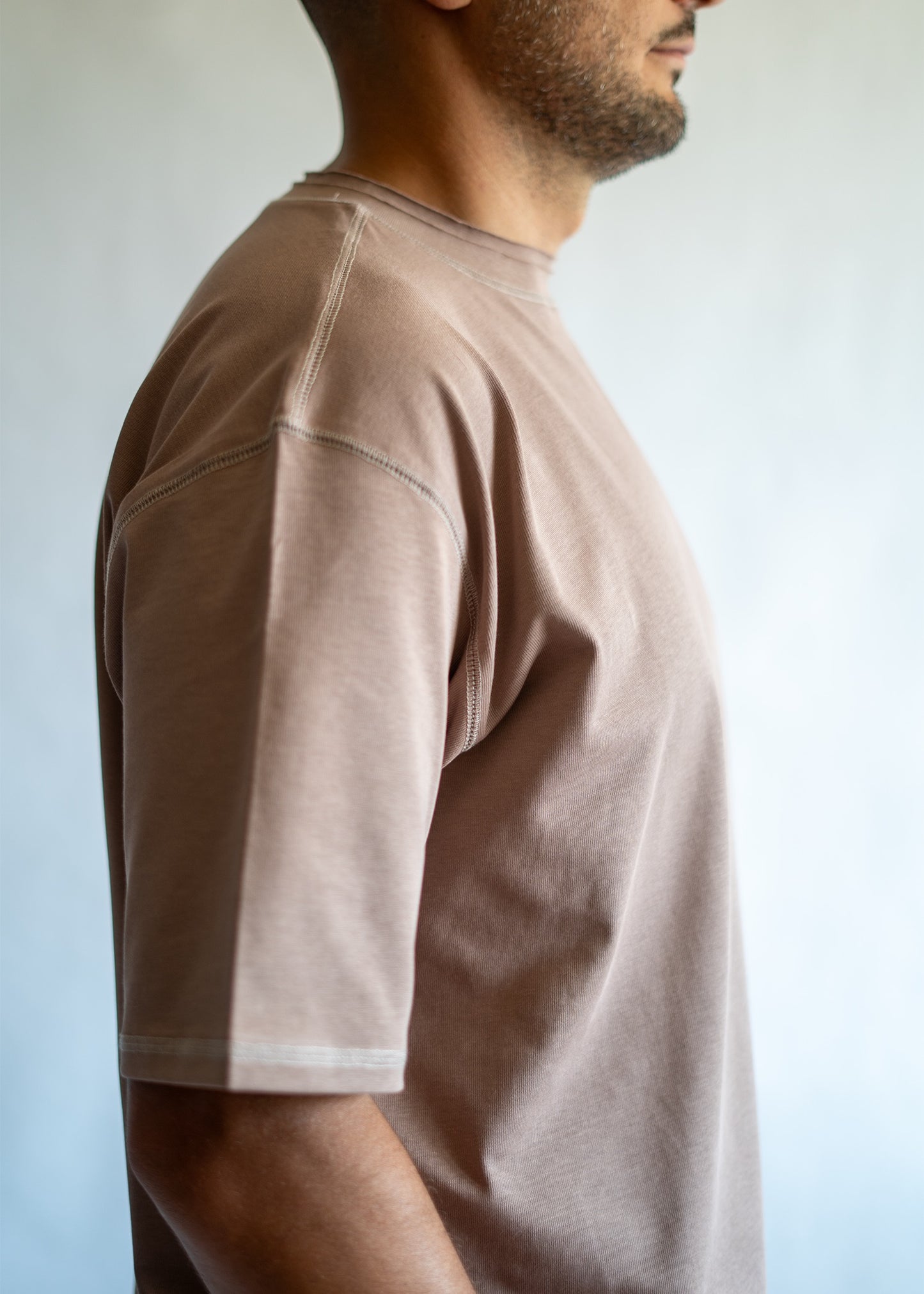Double Collar T-shirt - Mocha